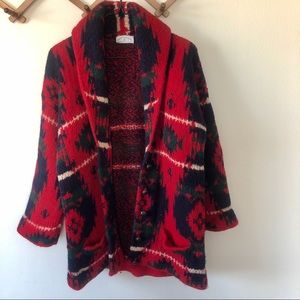 100% wool Aztec peacoat jacket